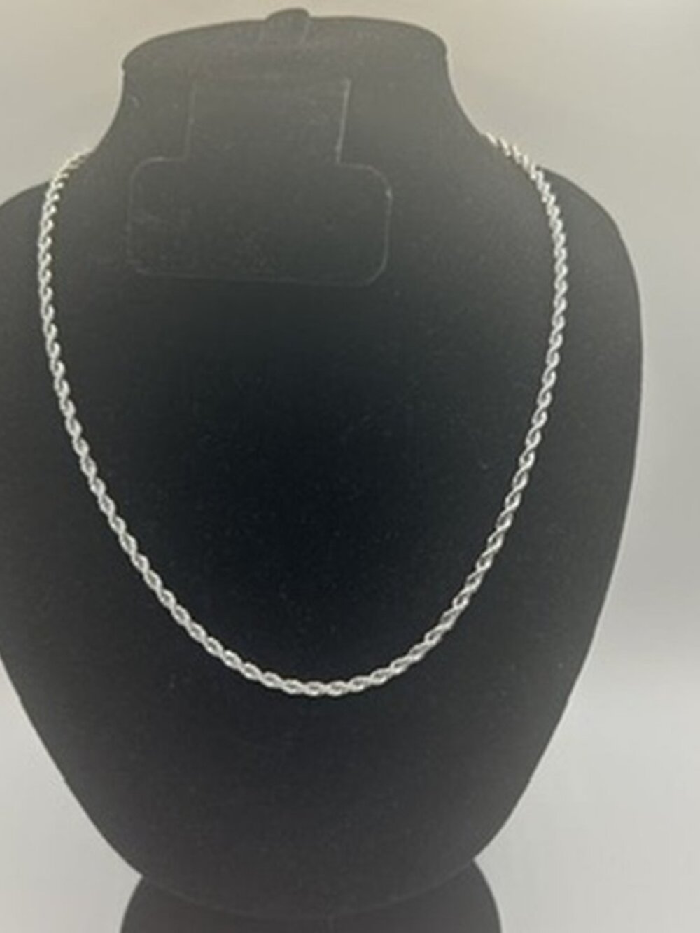 Real Silver Rope Chain Stainless Steel Plated Mens 3mm 22 Inch Solid Waterproof
